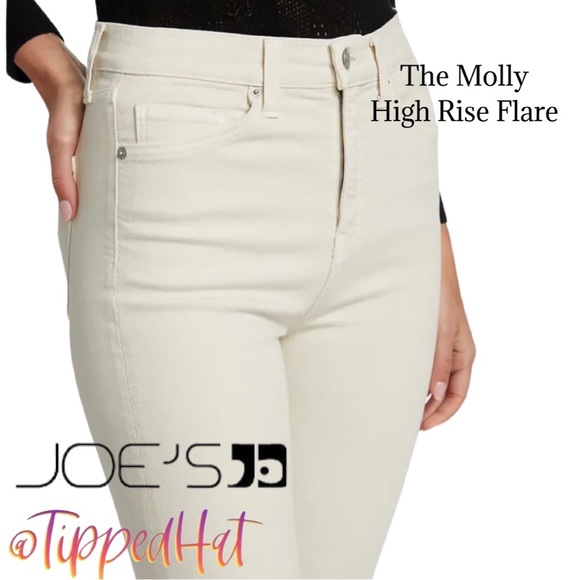 NWT $188 Joe’s Jeans WHITE The Molly high rise flare (bin 46) - Picture 7 of 10